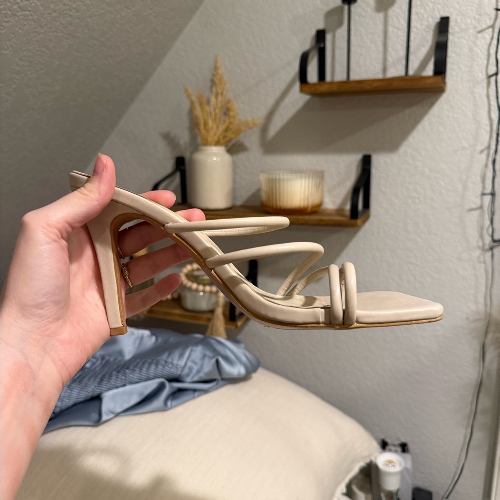 Nude Strappy Heels
